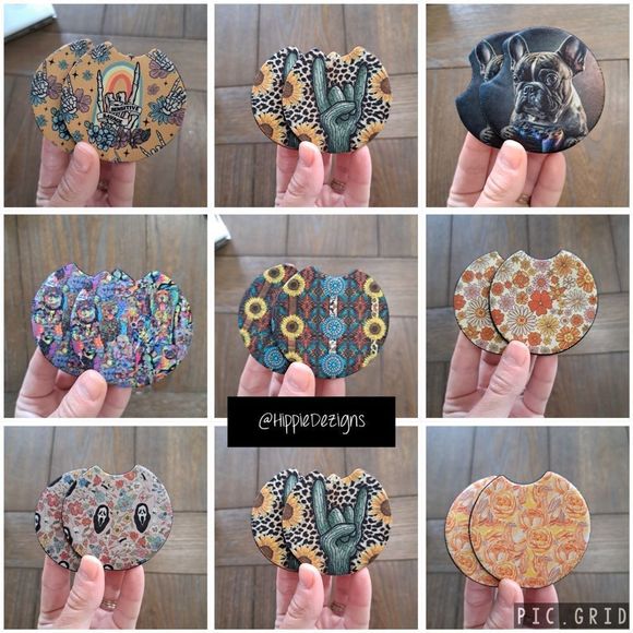 Pink Toker Coaster Set | Car Accessories - Picture 9 of 12